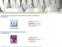 Tablet Screenshot of dentalbookshop.com